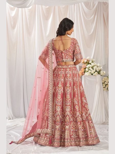 Stuning Outfit Bridal Special Net Lehenga Choli With Embroidered Work  Bridal Lehenga Choli