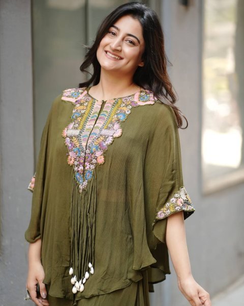 Mehendi Green Indo Western Dress with Sequin Work 3 Piece Set Ready To Wear Collection
