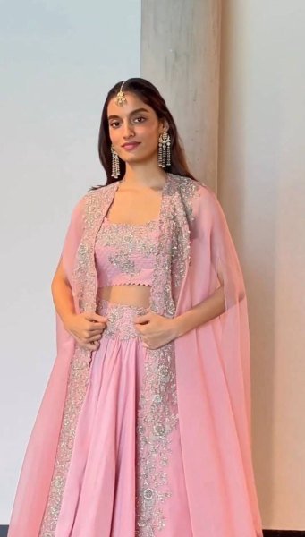 Stylish Chion Sequence Work Lehenga Choli And Shrug  Designer Lehenga Choli