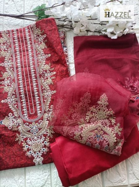 Stylish Red Cotton Suit Set for Effortless Summer Style Cotton Salwar Kameez Wholesale