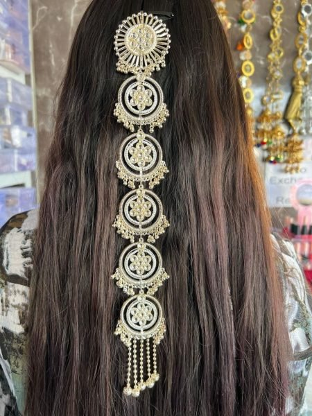 Stylish Traditional Guddi Fancy Sidhi Patti Trending Hair Accessory for Ethnic & Party Looks 