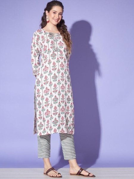 Summer Special Cotton Printed Kurti Set  Cotton Kurtis Wholesale