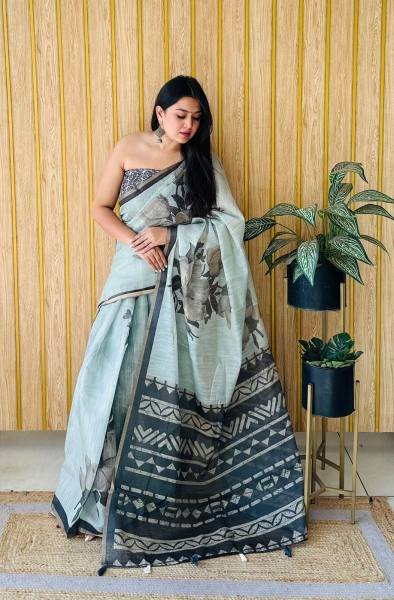 Summer Special Pure Erode Cotton Saree with Unique Digital Prints Printed Cotton Sarees Wholesale