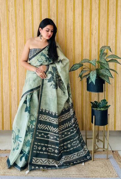 Summer Special Pure Erode Cotton Saree with Unique Digital Prints Printed Cotton Sarees Wholesale