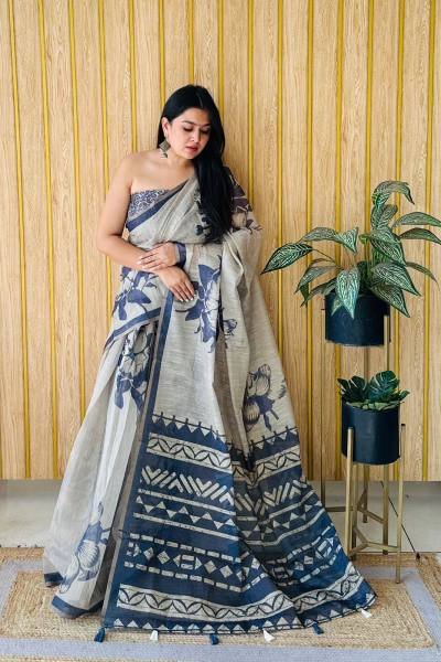 Summer Special Pure Erode Cotton Saree with Unique Digital Prints Printed Cotton Sarees Wholesale