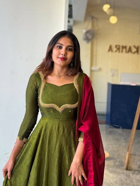 Super Hit Collection Designer Hand Work Gown With Duppata This Wedding and Festival  