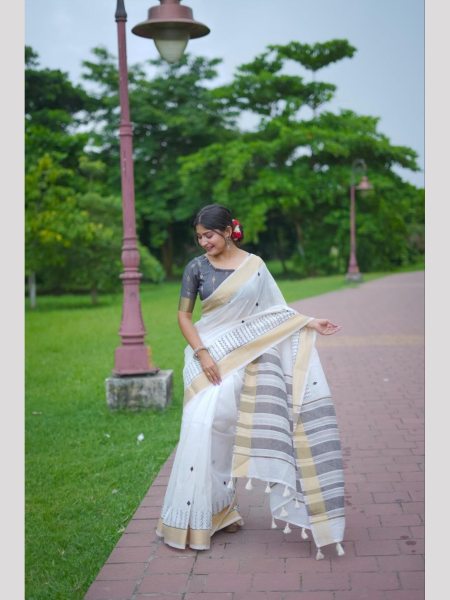 superhit Soft Linen Cotton Saree Collection Linen Sarees Wholesale