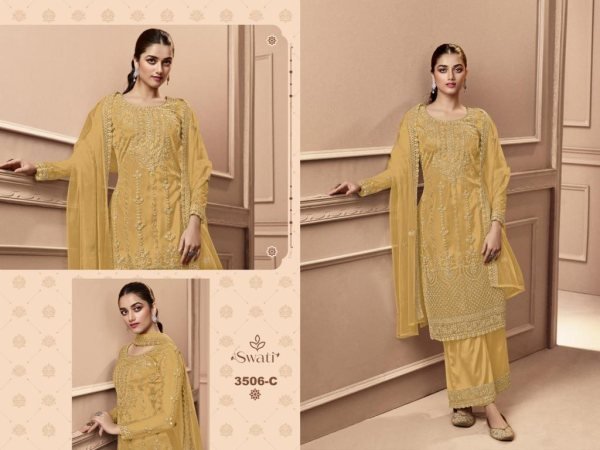 Swagat 3506 Exclusive Designer Wholesale Salwar Suit Collection  Designer Plazzo Salwar Suits Wholesale