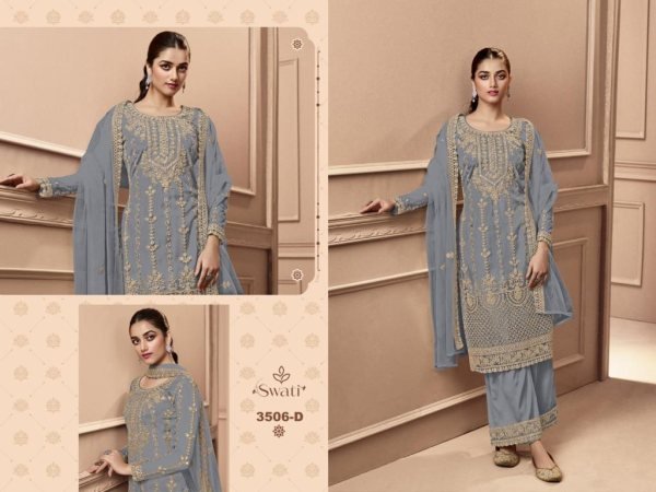 Swagat 3506 Exclusive Designer Wholesale Salwar Suit Collection  Designer Plazzo Salwar Suits Wholesale