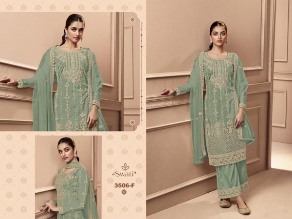 Swagat 3506 Exclusive Designer Wholesale Salwar Suit Collection  Designer Plazzo Salwar Suits Wholesale