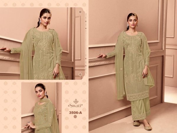 Swagat 3506 Exclusive Designer Wholesale Salwar Suit Collection  Designer Plazzo Salwar Suits Wholesale