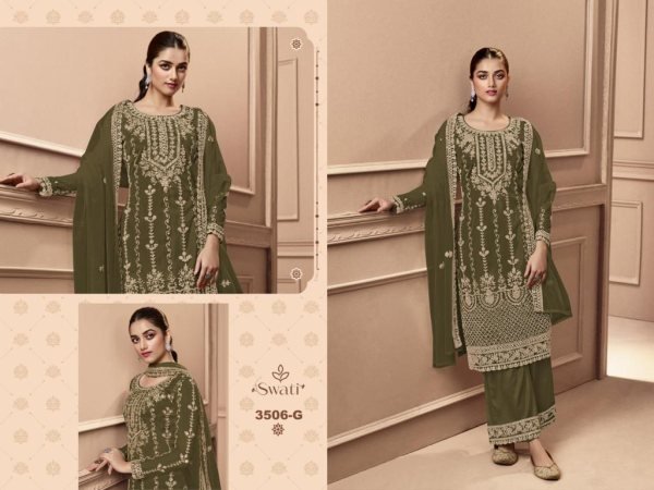 Swagat 3506 Exclusive Designer Wholesale Salwar Suit Collection  Designer Plazzo Salwar Suits Wholesale