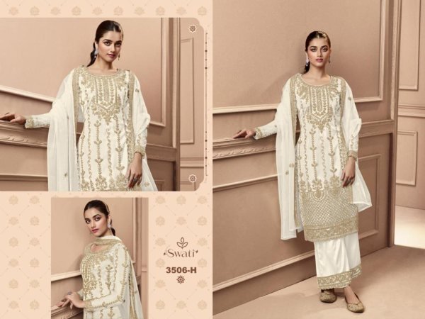 Swagat 3506 Exclusive Designer Wholesale Salwar Suit Collection  Designer Plazzo Salwar Suits Wholesale