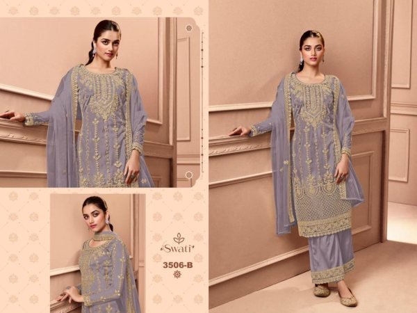 Swagat 3506 Exclusive Designer Wholesale Salwar Suit Collection  Designer Plazzo Salwar Suits Wholesale