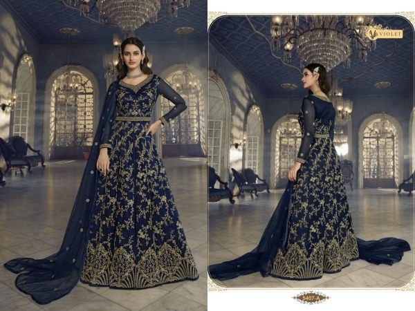 Swagat 5407 Heavy Butterfly Net with Embroidery Codding Work  Long Anarkali Collection  Anarakali Gown Wholesale