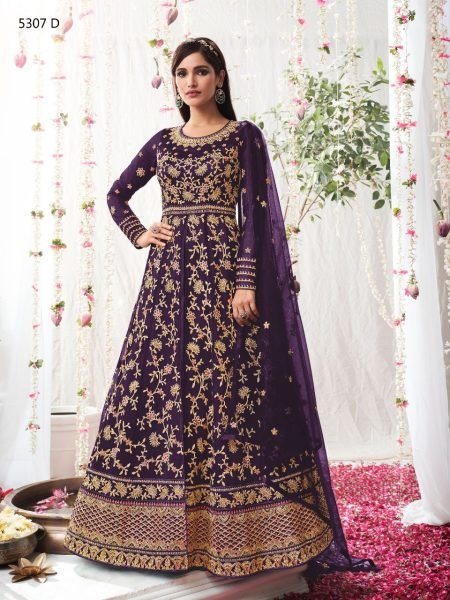   SWAGAT D.No 5307 Heavy Butterfly Net Anarkali collection Anarakali Gown Wholesale