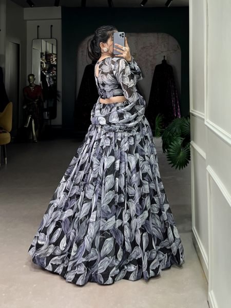 Tabby Silk Wedding Wear Printed Lehenga Choli Designer Lehenga Choli