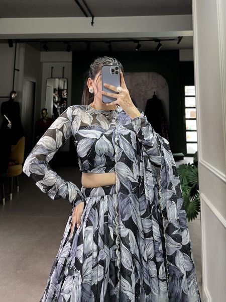 Tabby Silk Wedding Wear Printed Lehenga Choli Designer Lehenga Choli