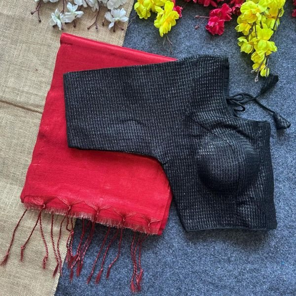 Tissue Cotton Saree With Beautiful Havy Imported Fabrics Blouse For Best Price Cotton Sarees Wholesale