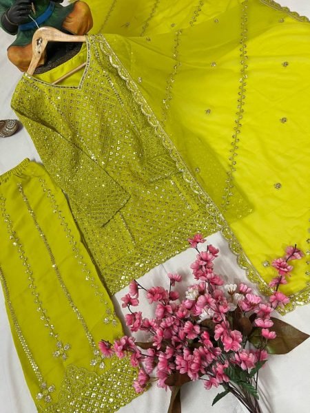Fully Stitched Partywear Georgette Suit Collection for Resellers     Online Garment Supplier India Ready To Wear Collection