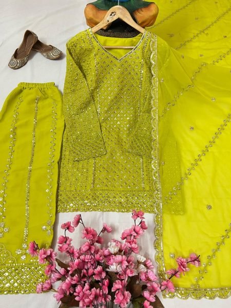 Fully Stitched Partywear Georgette Suit Collection for Resellers     Online Garment Supplier India Ready To Wear Collection