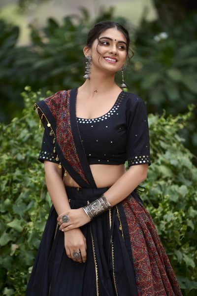 Tradition Navratri Look Pure Cotton Lehenga Choli Navratri Lehnega Choli