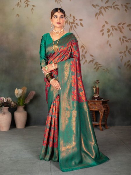 Traditional Banarasi Silk Saree for Wedding  & Party Wear Popular Choice for Bridal   Festive Occasions Best Offer