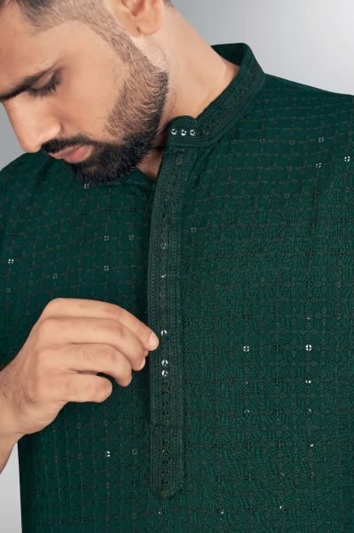 Traditional chikan work Mens kurta pant  Kurta Pajama Wholesale