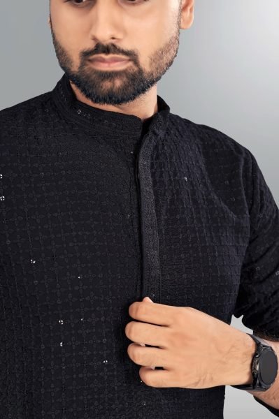 Traditional chikan work Mens kurta pant  Kurta Pajama Wholesale
