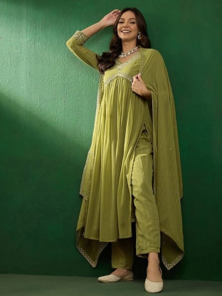 Traditional Function Wear Georgette Suit Bottom And Dupatta -Party Wear, Wedding Wear,Reception Wear Georgette Kurti 