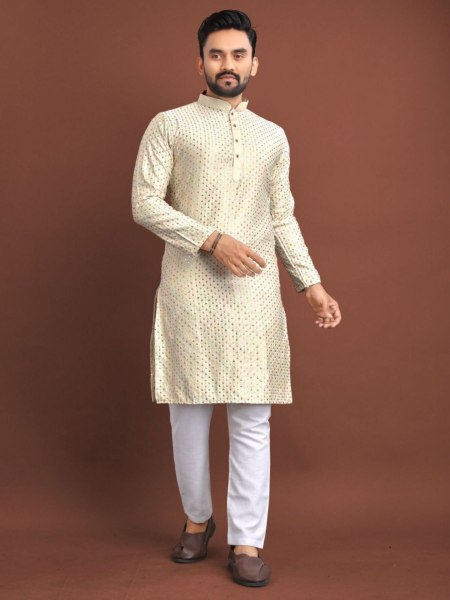 Traditional Indian Wear Silk Mens Kurta Pajama Collection  