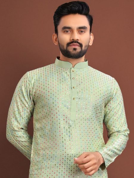 Traditional Indian Wear Silk Mens Kurta Pajama Collection  Kurta Pajama Wholesale