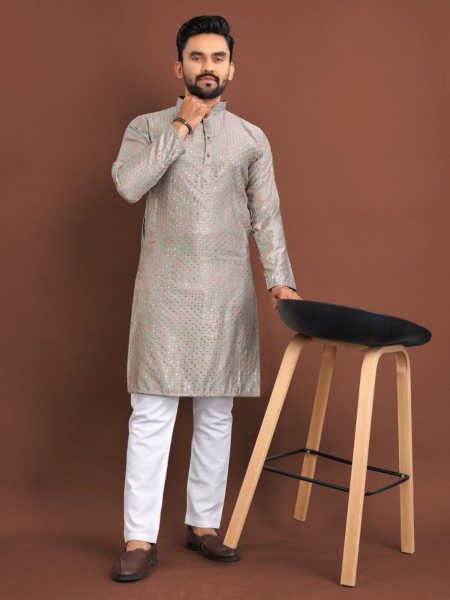 Traditional Indian Wear Silk Mens Kurta Pajama Collection  Kurta Pajama Wholesale