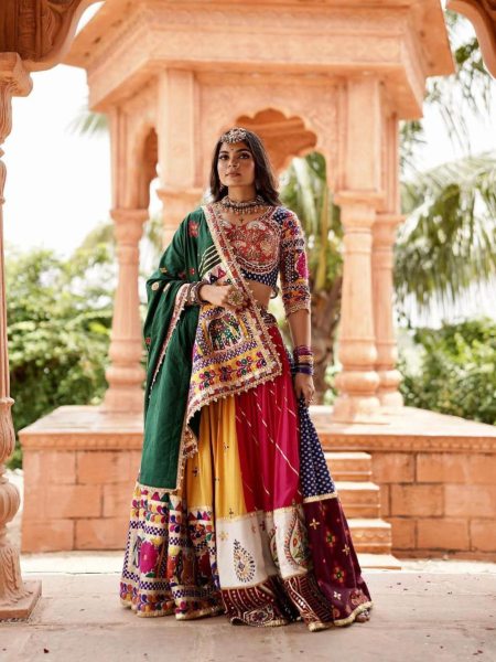 Traditional Look Heavy Muslin Cotton Lehenga Choli  Lehenga