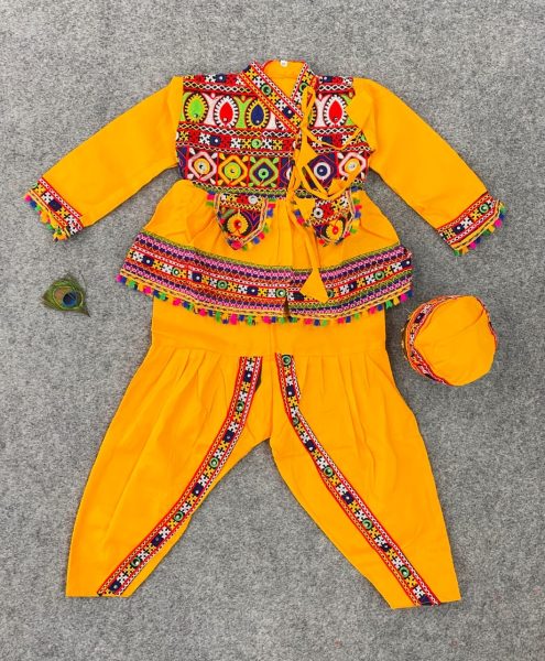 Traditional Navratri Special Cotton Embroidered Dress For Boys Boys Wear