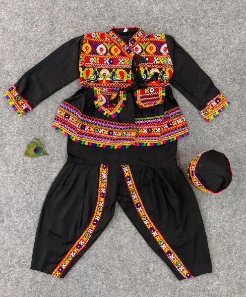 Traditional Navratri Special Cotton Embroidered Dress For Boys Boys Wear