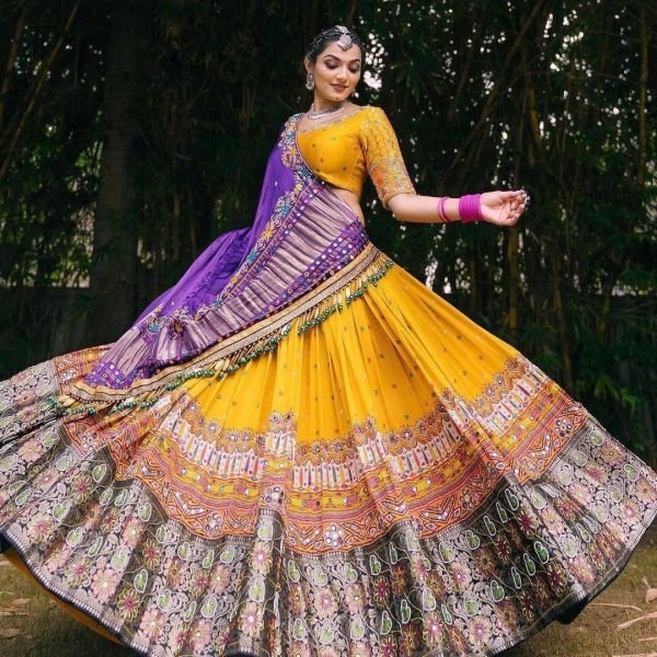 Traditional Navratri Wear Printed Lehenga Choli  Navratri Lehnega Choli