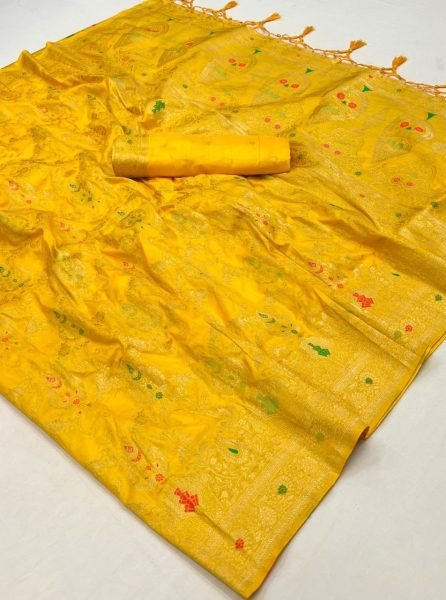 Traditional Pure Dolla Silk Weaving Saree  Silk Sarees Wholesale
