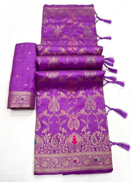 Traditional Pure Dolla Silk Weaving Saree  Silk Sarees Wholesale