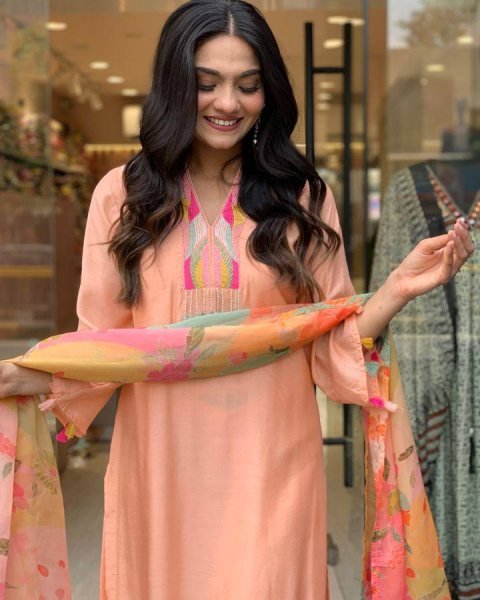 Traditional  Rayon Slub Kurti Set with Printed Dupatta     Sizes S to XXL  New Collection 3 Piece Kurti Set