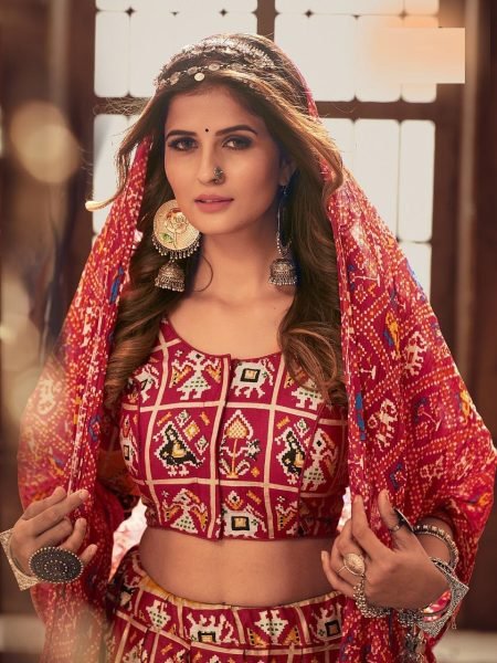 Traditional Wear Heavy Cotton Satin Printed Lehenga Choli Navratri Lehnega Choli