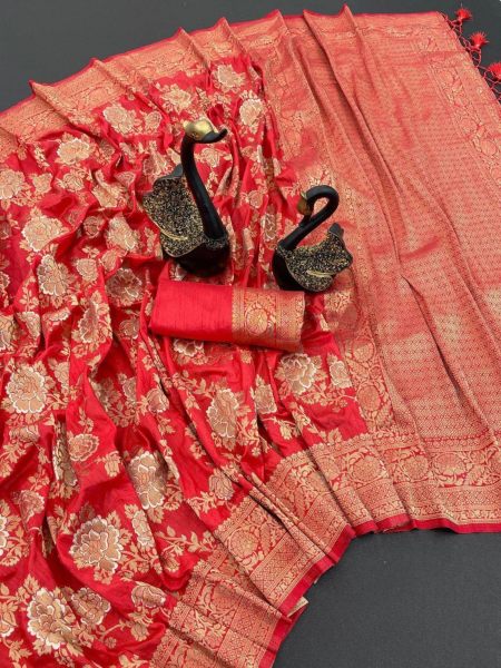 Traditional Wear pure Soft Dola Silk Saree with Rich Zari Pallu  Silk Sarees Wholesale