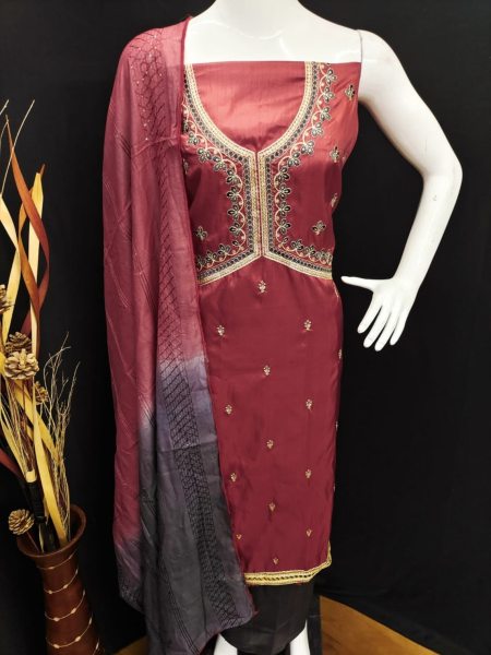 Trending Aaliya Cut Dress Material For Women  Color Set Matching Dress Material Wholesale