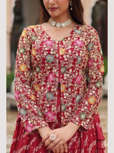 Trending Fashionable Viscose Lehenga With Sequins Embroidered work  Designer Lehenga Choli
