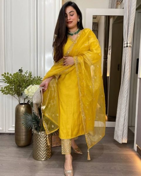 Trendy Designer Rayon Kurta Pant Dupatta Set With Embroidered For Women 