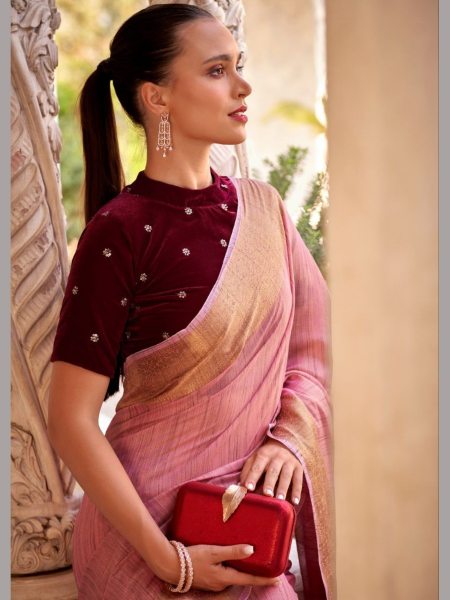 Trendy Designer Tissue Linen Saree With Zari Weaving  Designer Wedding Sarees Wholesale