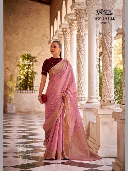 Trendy Designer Tissue Linen Saree With Zari Weaving  Designer Wedding Sarees Wholesale