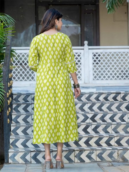 Trendy Fully Stitched Anarkali Gown  Rayon Fabric   Flattering Design Printed Kurtis