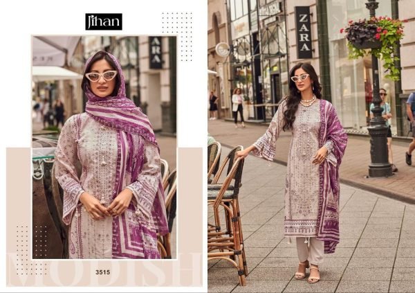 Trendy Pakistani Print Suits Jihan Bin Saeed Cotton Suits Affordable for Resellers Pakistani Suits Wholesale
