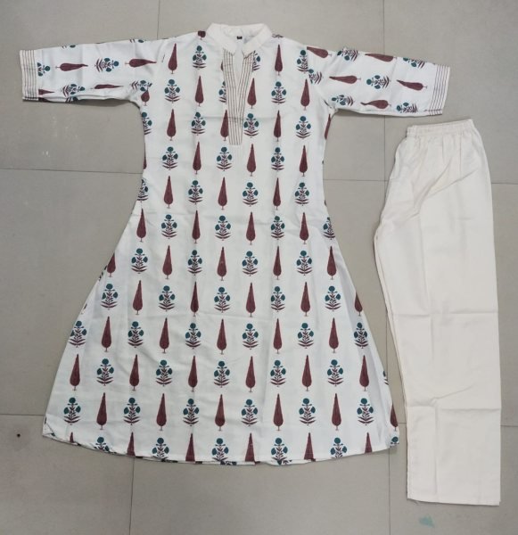 Trendy Red Poly Rayon Printed Kurti Plazzo Set at Wholesale Rate for Reseller  Printed Kurtis